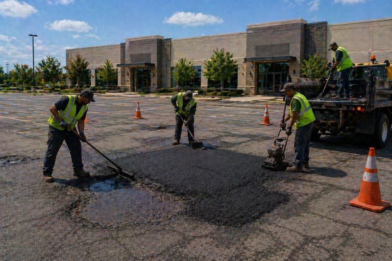 Parking Lot Pothole Repair Service